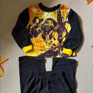 Pajamas Transformers boys new size 4/5 polyester Hasbro